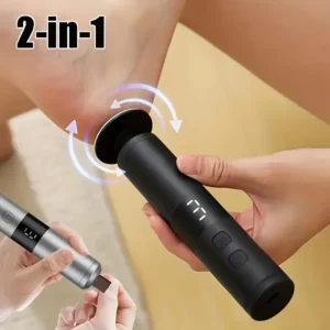 USB charging foot grinder, electric 2-in-1 foot grinder and nail grinder, foot and hand care, multifunctional foot beauty device