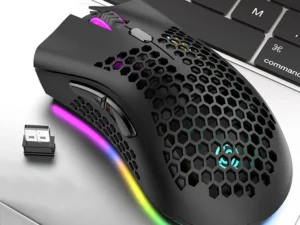 BM600 Rechargeable Gaming Mouse USB 2.4G Wireless RGB Light Ergonomics Gaming Mouse Desktop PC Computers Notebook Laptop Mouses