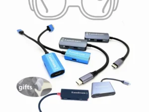 AR Glasses Hub Seamless Multi-Device Type-C HDMI-compatible Charging Adapter for Xreal Beam Viture Rokid Station Rayneo XR USB-C