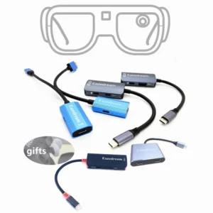 AR Glasses Hub Seamless Multi-Device Type-C HDMI-compatible Charging Adapter for Xreal Beam Viture Rokid Station Rayneo XR USB-C