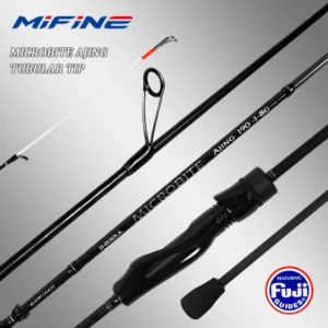MIFINE MICROBITE AJING Spinning Rod Tubular Tips 40T Power UL/L 1-5g/1-8g/2-10g Fast Ultralight Fishing Rod for Trout Perch