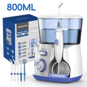 Waterpulse V300G Oral Irrigator 5pcs Tips Dental Water Flosser Electric Cleaner 800ml Oral Hygiene Dental Flosser for Oral Care