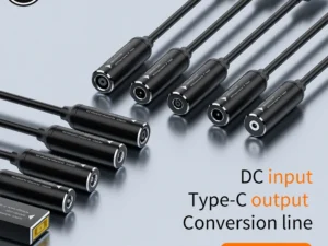 ​65W DC to USB C PD Power Adapter Converter 5.5X2.5 7.4X5.0 4.5X3.0 Laptop Charger to Type C Connector for Xiaomi Samsung Lenovo