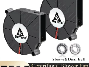 Gdstime 7515 Blower Fan 24V 12V 5V 75x75x15mm Radial Fan 75mm 7cm Dual Ball 2PIN USB Fan DC Turbo Centrifugal Cooling Cooler