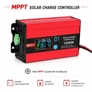 MPPT Solar Boost Controller, 1200W, Universal Input 12-60V, Output 48V-72V for EV Charging