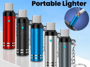 Mini Type C Mobile Phone Cigarette Lighter Air Blowing Cigarette Lighter Outdoor Safety USB C Lighter Adapter For iPhone 17 Pro