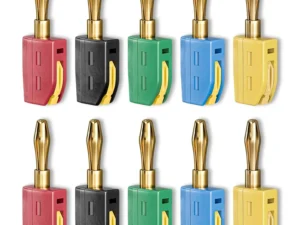 4mm Banana Plug High Current Quick Connect Gold-Plated 32A 10PCS Banana Connector