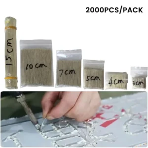 2000PCS Enameled Wire LED Neon Light Welding Wire 3/4/5/7/10/15cm Silver Color Middle Connector For 12V 24V Neon Lamp Soldering
