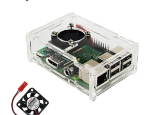 Acrylic Case for Raspberry Pi 3 Model B+ 3B Transparent Box Cover Shell Optional Cooling Fan for Raspberry Pi 3B+