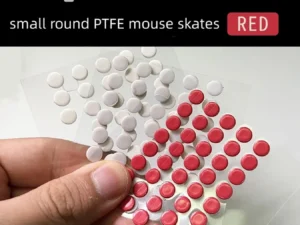 40Pcs 6.5mm diameter 0.8mm thickness Small Dots Universal Mouse Skates for Logitech Rubberized Mouse Foot Glide Feet Sticker