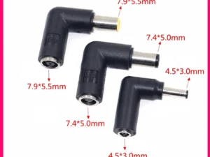 1PCS Suitable For Lenovo/Dell/HP Laptop Power Adapter DC 7.4/7.9/4.5MM Male To Female Elbow Connector Angle Head Receptacle Plug
