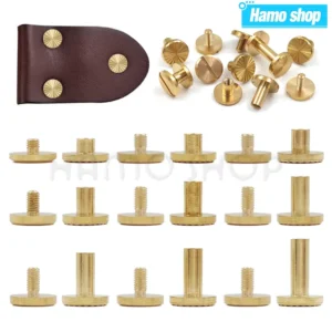 10sets Solid Brass Chicago Screws Nail Stud Rivets Floral Sun Pattern Design For Photo Album Leather Craft Belt Wallet Fasteners