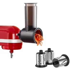 Slicer Shredder Attachments for KitchenAid Stand Mixer Cheese Grater Attachment for KitchenAid, Slicer Accessories with 3 Blades