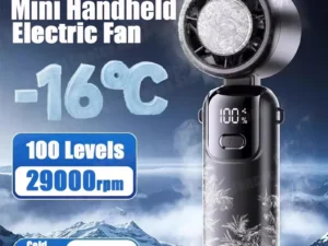 Lenovo Refrigeration Handheld Electric Fan High-speed Violent Turbo Fan Folding Neck Hanging Ice Pack Small Fan Office Outdoor