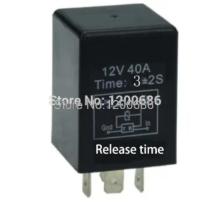 Normally Working ON YS020 FN 5S 10S delay turn off after switch turn off 30A Automotive 12V Time Delay Relay 5S 10S 1MIN 5MIN