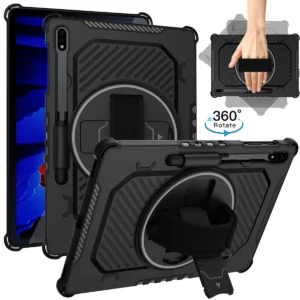 Funda Tablet Cover for Samsung Galaxy Tab S7 S8 S9 S10FE Rotation Stand Case for Galaxy Tab S7FE S7+ S8+ S9Plus S10+ 12.4" Case