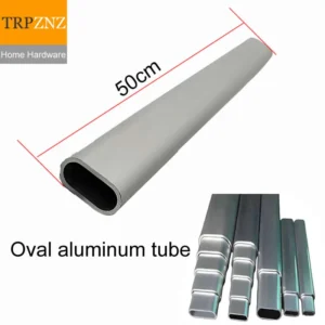 20 25 30 40 45 50 60 80mm Oval Aluminum Alloy Telescopic Tube 6061 T6 High Hardness for Construction Use Various Sizes Available