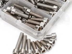600pcs Stainless Steel Hex Socket Head Nuts and Bolts Set - M3, M4, M5, M6 Cup Head Hex Socket Heads - Includes Flat Washers