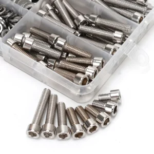 600pcs Stainless Steel Hex Socket Head Nuts and Bolts Set - M3, M4, M5, M6 Cup Head Hex Socket Heads - Includes Flat Washers