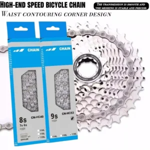Mountain bike shifting chain (6/7/8/9/11 gears) high-speed bicycle chain, bicycle parts, with extremely strong bite force.