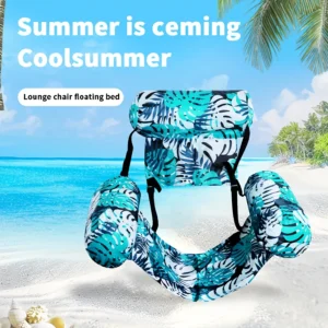 Inflatable Floating Lounger for Adult,Portable Pool Float Chair,Foldable Recliner for Swimming Pool,Lake,Beach Summer Relaxation