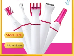 5 in 1 Women Electric Hair Removal Shaver Female Shaving Machine Mini Shaving Trimmer Razor Multifunction for Eyebrow Underarm