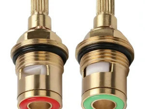 1/2pc Universal Replacement Tap Valves Brass Ceramic Disc Cartridge Inner Faucet Valve for Bathroom, Clockwise or Anti-clockwise