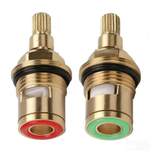 1/2pc Universal Replacement Tap Valves Brass Ceramic Disc Cartridge Inner Faucet Valve for Bathroom, Clockwise or Anti-clockwise