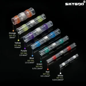 Solder Seal Wire Connectors 3:1 Heat Shrink Insulated Electrical Wires Terminals Butt Splice Waterproof 10/20/30//50/100pcs