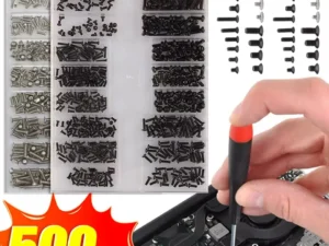 500PCS 18Size Laptop Notebook Tiny Computer Replacement Electronic Screws Assortment Repair Kit Flat Head Mini Screw Set