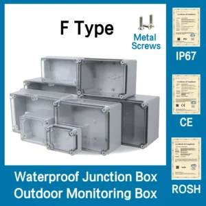 IP67 Plastic Transparent Box Waterproof Enclosure Electronic Project Outdoor Instrument Electrical Project Box Junction Housing