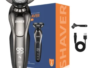 Men's electric shaver, rechargeable rotary shaver, Father's Day gift for dad, man, husband, boyfriend