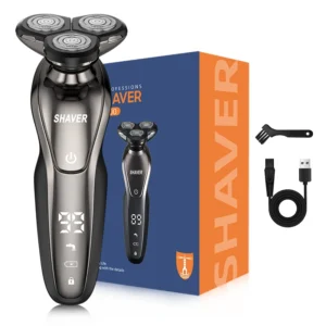 Men's electric shaver, rechargeable rotary shaver, Father's Day gift for dad, man, husband, boyfriend