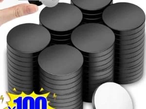 30/50/100pcs Self Adhesive Magnetic Dia 20mm Thickness 2mm Round Rubber Flexible Small Sticky Magnets Disc for Crafts and Fridge