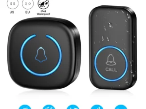 Wireless Doorbell Intelligent Welcome Door Bell 300M/984 FT Remote 60 Songs Melodies Home Smart Doorbell US EU UK Plug Optional