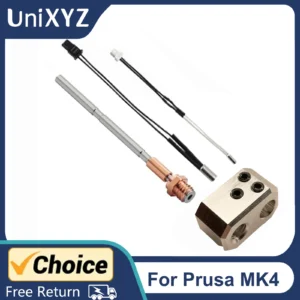 For Prusa i3 MK4 Thermistor Heater Cartridge Thermistor Heating Block Kit for Prusa MK4 XL Hotend Extruder 3D Printer Parts