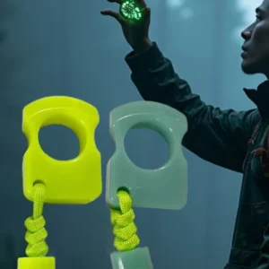 1Pc Outdoor Survival Tool EDC Tool Protect Knuckles Luminous Ring Pendant Keychain Hand Decoration Umbrella Rope Bag Pendant
