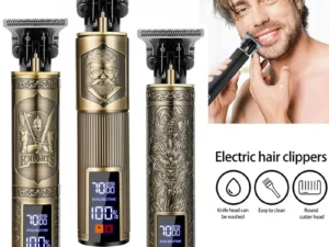 Electric Hair Cutting Machine Vintage T9 Hair Clipper Professional Men Shaver Rechargeable Barber Trimmer for Men