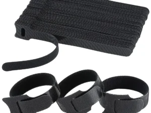 100pcs Releasable Cable Organizer Ties Mouse Earphones Wire Management Nylon Cable Ties Reusable Loop Hoop Tape Straps Tie