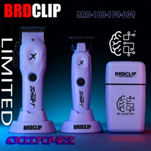 BRDCLIP 108 109 609 Purple Barber Professional 8800RPM 4500mAh Hair Clipper 10000RPM Salon Electric Shaver 7700RPM Hair Trimmer