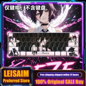 Chainsaw Man Anime Custom Keycap Reze Makima Themed Keycap Mechanical Keyboard Cherry PBT Side engraving PC Gaming Keyboard Gift
