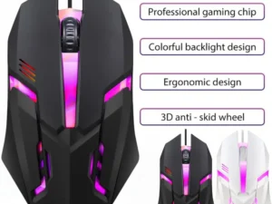 USB Wired Gaming Mouse 5000 DPI 3 Buttons Silent Mause Backlit Professional Gamer Mice Ergonomic Computer Mouse For PC Laptop