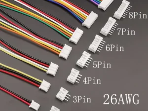 5Sets Mini Micro JST PH2.0 2.0mm Pitch 2/3/4/5/6/7/8 Pin Connectors Female and Male Plug Housing Connector With Wire Cable 26AWG