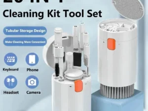 20-in-1 Cleaner Kit Computer Keyboard Brush Earphones Cleaning Pen Screen Cleaning Spray Bottle Cleaning Tools Keycap Puller Set