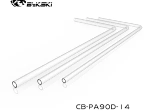 Bykski 12mm 14mm 16mm 90 Degree Pre-Bending Transparent Acrylic Tube 4pcs CB-PA90D
