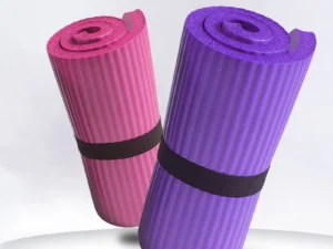 Mini Premium Yoga Mat Shock Absorption Soft Pilates Exercise Mat for Home Yoga Pilates Stretching 60*25*1.5cm