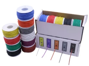 5 Colors Silicone Wire Tinned Copper Wire DIY Electric Wire Soft Electrical Wire Flexible Hook up Kit Wire 20/22/24/26/28/30AWG