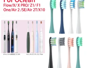 For Oclean Flow/X/ X PRO/ Z1/ F1/ One/ Air 2 /SE Brush Heads Soft DuPont Sonic Toothbrush Vacuum Bristle 7pcs Replacement Heads