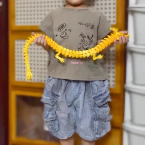 88CM 60CM 3D Printed Gem Dragon Crystal Fidget Toy Rotatable Articulated Dragon Gift for Kids with ADHD Perfect for Birthdays