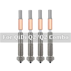For QiDi Q2/Q2C Bimetallic Nozzle With Ceramic Insulation Integrated Design Quick Removal Integration Nozzles For QIDI Q2 Combo